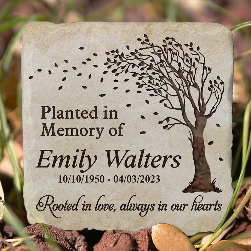 Memorial Stone | deals Sympathy gift | Memorial Garden Stone | Remembrance Tree Marker | Indoor/Outdoor