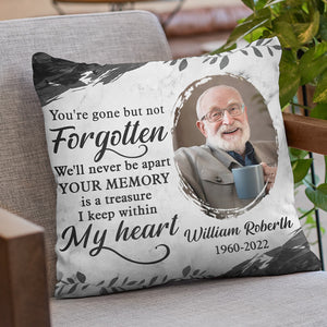Custom Photo Hug This And Know I'm Here - Memorial Personalized Custom Pillow - Sympathy Gift For Family Members