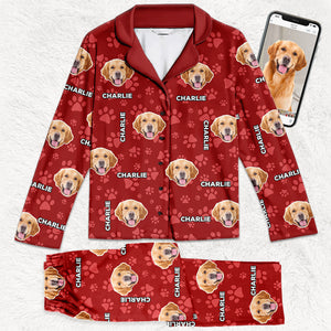 Custom Photo Cat Rules The World - Dog & Cat Personalized Custom Face Photo Pajamas - Christmas Gift For Pet Owners, Pet Lovers