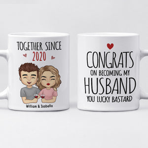 Being My Husband Is The Only Gift You Need - Couple Personalized Custom Mug - Gift For Husband Wife, Anniversary