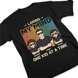One Kid At A Time - Family Personalized Custom Unisex T-shirt, Hoodie, Sweatshirt - Father's Day, Birthday Gift For Dad, Grandpa