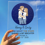 The Beginning Of Forever - Couple Personalized Custom Rectangle Shaped Acrylic Plaque - Gift For Husband Wife, Anniversary