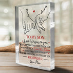 Sometimes You Forget, You Are AweSome - Family Personalized Custom Rectangle Shaped Acrylic Plaque - Gift From Mom