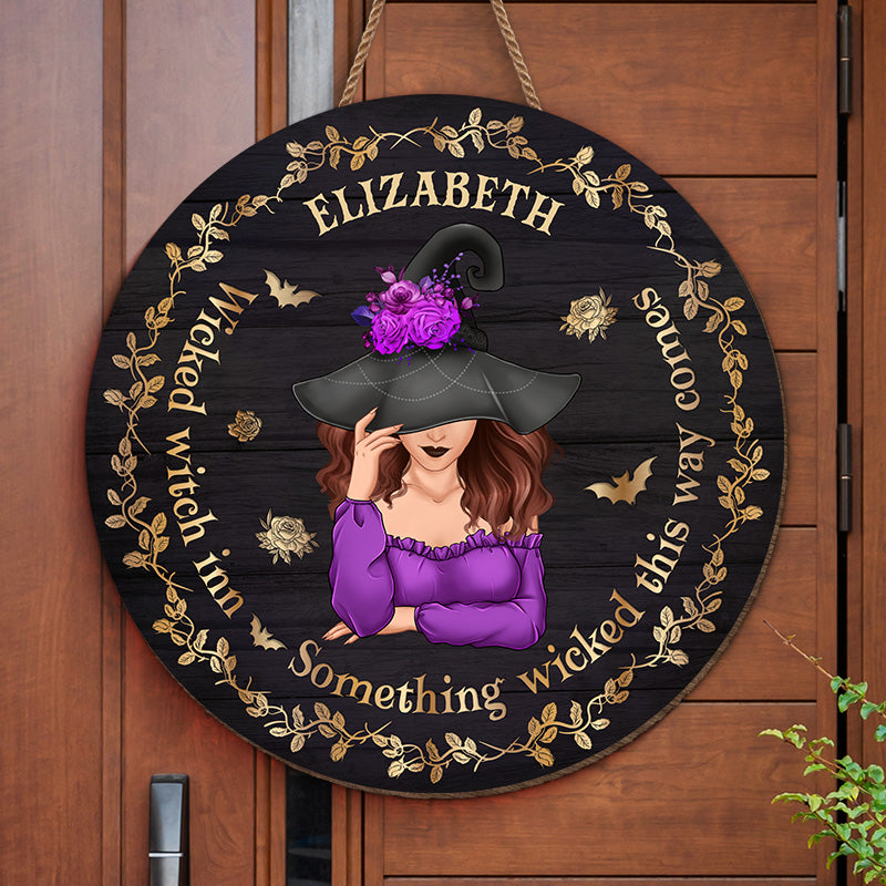 Wicked Witch In - Personalized Custom Round Shaped Home Decor