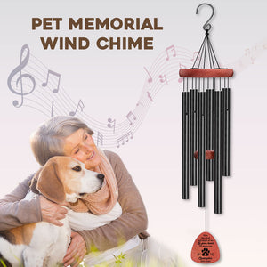 In Your Heart I'll Always Be - Memorial Personalized Custom Wind Chime - Sympathy Gift, Gift For Pet Owners, Pet Lovers
