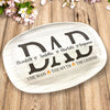 Papa The Man The Grill The Legend - Family Personalized Custom Platter - Father's Day, Birthday Gift For Dad