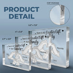 Custom Family Hand Heart Gifts - Personalized Shaped Acrylic Plaque
