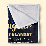 To My Lovely Granddaughter - Family Personalized Custom Blanket - Birthday Gift From Mom, Grandma