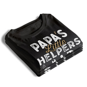 Papa's Little Helpers - Family Personalized Custom Unisex T-shirt, Hoodie, Sweatshirt - Father's Day, Birthday Gift For Dad