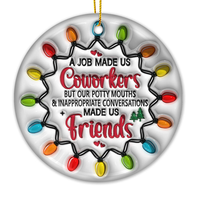 DIGITAL DOWNLOAD Emotional Support Coworker Bookmark Ornament Gift Tag