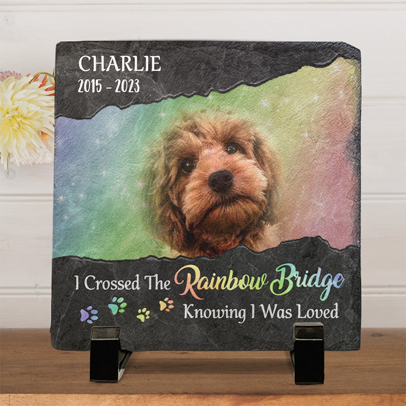 Custom Photo I Crossed The Rainbow Bridge Knowing I Was Loved - Memori ...