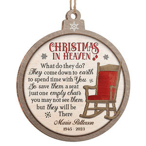 They Will Always Be There - Memorial Personalized Custom Ornament - Wood Round Shaped - Christmas Gift, Sympathy Gift For Family Members