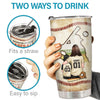 Behind Every Baseball Player - Family Personalized Custom Tumbler - Gift For Family Members