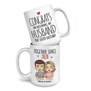 Being My Husband Is The Only Gift You Need - Couple Personalized Custom Mug - Gift For Husband Wife, Anniversary
