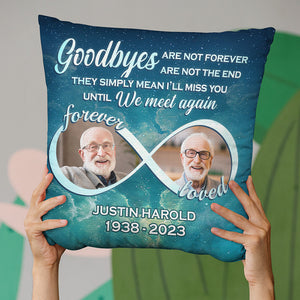 Custom Photo Hug This Pillow When You Miss Me - Memorial Personalized Custom Pillow - Sympathy Gift For Family Members