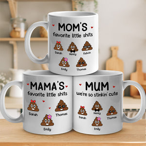 Mom, We're So Stinkin Cute - Family Personalized Custom Mug - Gift For Mom