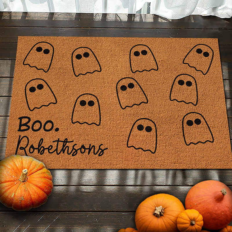 Boo-Tastic Family Fun On Halloween Night - Family Personalized Custom Home Decor Decorative Mat - Halloween Gift For Family Members