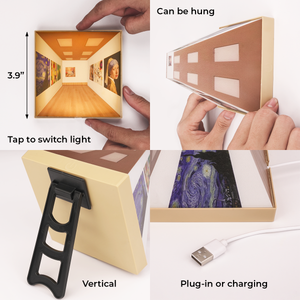 Transforming Spaces With 3D Light - Naked Eye 3D Visual Night Light - House Warming Gift, Home Decor Gift For Family Members, Best Friends, BFF, Husband Wife