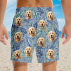 Custom Photo Sky Above Sand Below Peace Within - Dog & Cat Personalized Custom Tropical Hawaiian Aloha Men Beach Shorts - Summer Vacation Gift, Birthday Party Gift For Pet Owners, Pet Lovers