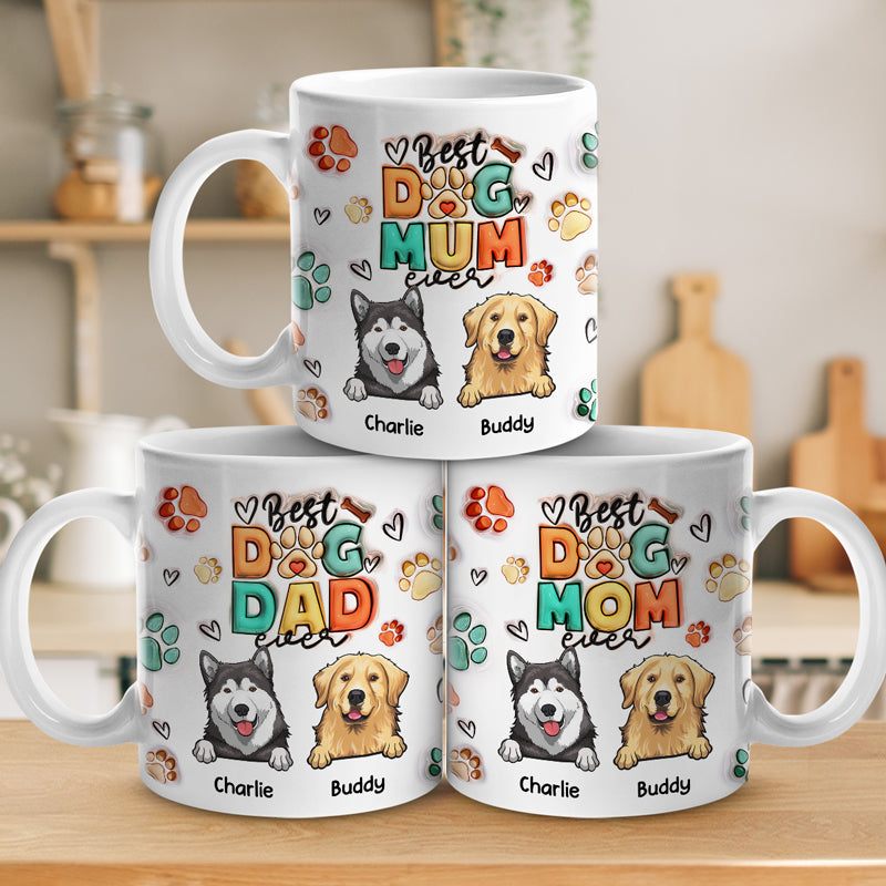 Eat Sleep Pet Dogs Repeat - Dog Personalized Custom 3D Inflated Effect Printed Mug - Gift For Pet Owners, Pet Lovers