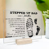 Protect, Encourage And Love - Family Personalized Custom Acrylic Plaque - Father's Day, Birthday Gift For Dad