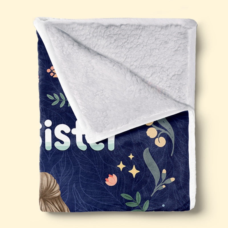 A Hug From Me To You - Bestie Personalized Custom Blanket - Gift For Best Friends, BFF, Sisters