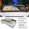 Life Is Better With Fur Babies - Dog & Cat Personalized Custom Auto Windshield Sunshade, Car Window Protector - Gift For Pet Owners, Pet Lovers