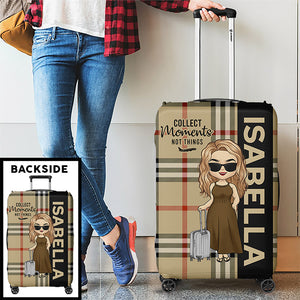 Wherever You Go Becomes A Part Of You Somehow - Travel Personalized Custom Luggage Cover - Holiday Vacation Gift, Gift For Adventure Travel Lovers