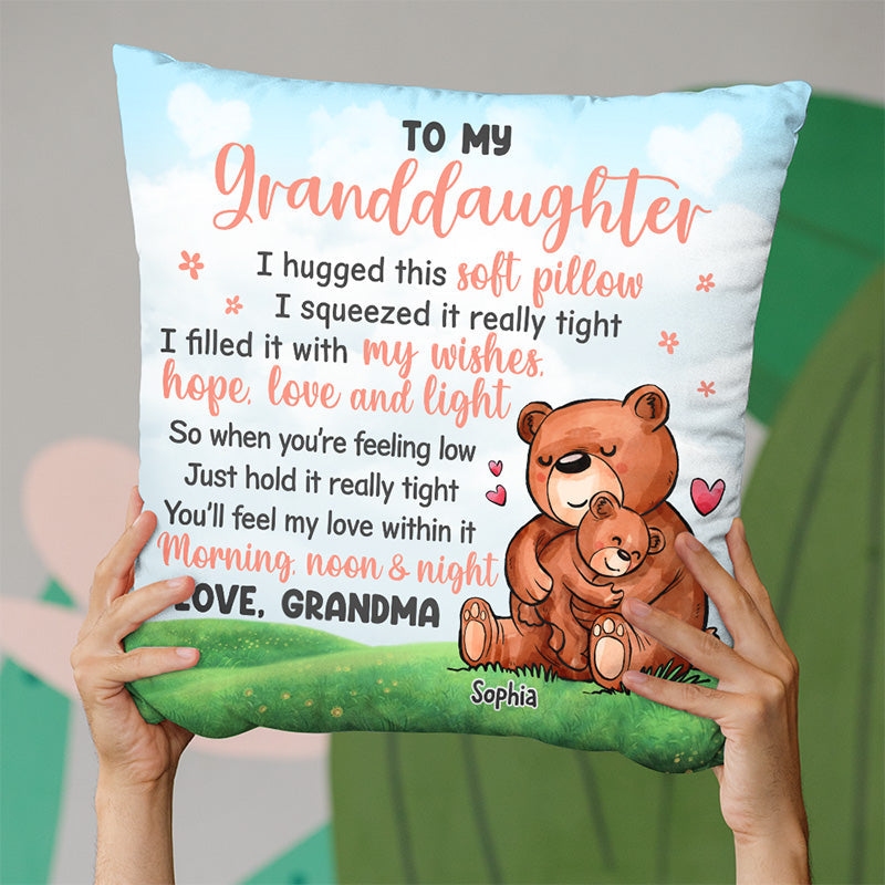 To My Grandchildren, You Will Feel My Love - Family Personalized Custom Pillow - Gift For Family Members