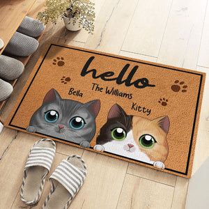 Hey There Cats And Kittens - Cat Personalized Custom Decorative Mat - Gift For Pet Owners, Pet Lovers