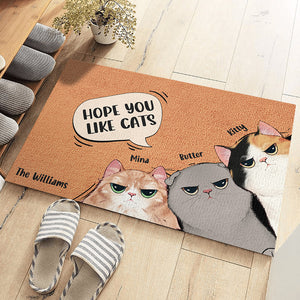 Cats Rule The World - Cat Personalized Custom Decorative Mat - Gift For Pet Owners, Pet Lovers