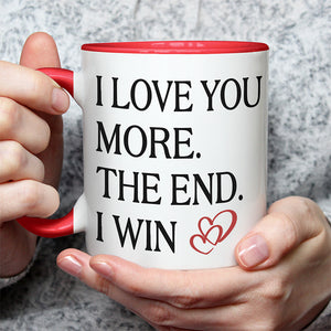 I Love You More Than I Can Say - Couple Personalized Custom Accent Mug - Gift For Husband Wife, Anniversary