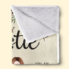 Thanks For Standing By My Side Today & Always - Bestie Personalized Custom Blanket - Christmas Gift For Best Friends, BFF, Sisters
