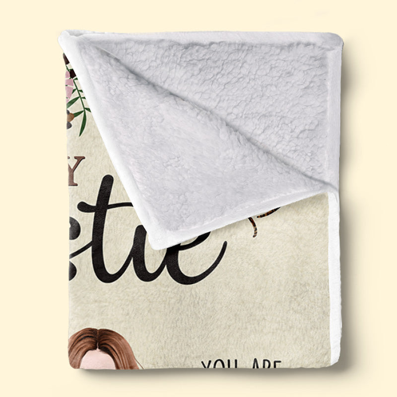 Thanks For Standing By My Side Today & Always - Bestie Personalized Custom Blanket - Christmas Gift For Best Friends, BFF, Sisters