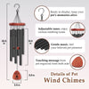 In Your Heart I'll Always Be - Memorial Personalized Custom Wind Chime - Sympathy Gift, Gift For Pet Owners, Pet Lovers
