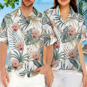 Custom Photo Seek To Sea More - Family Personalized Face Custom Unisex Tropical Hawaiian Aloha Shirt - Summer Vacation Gift, Gift For Family Members