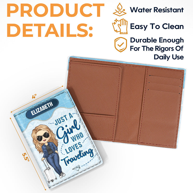 It's On My List - Gift For Bestie - Personalized Passport Cover, Passport Holder - Gift For Couples, Personalized Leather Passport Holder - Travel Gifts (Female - Pastel)