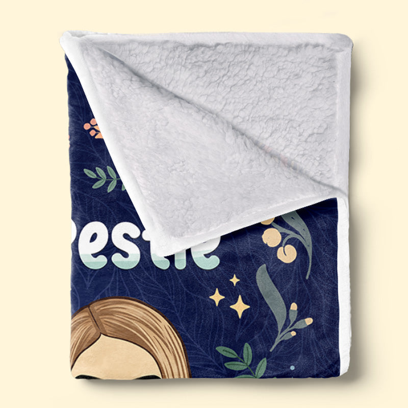 Besties For The Resties - Bestie Personalized Custom Blanket - Gift For Best Friends, BFF, Sisters