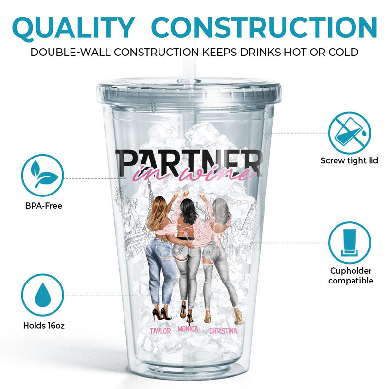 Nurse Life New Version - Personalized Acrylic Tumbler With Straw