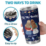 Thank You My Unbiological Sister - Bestie Personalized Custom Tumbler - Gift For Best Friends, BFF, Sisters