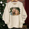 Custom Photo Meeting You Is The Best Thing That Ever Happened To Me - Couple Personalized Custom Unisex Sweatshirt With Design On Sleeve - Gift For Husband Wife, Anniversary