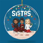 Custom Name Christmas Gifts for Sisters - Personalized Ornament