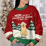 Custom Name Christmas Gifts for Dog Dads - Personalized Sweatshirt
