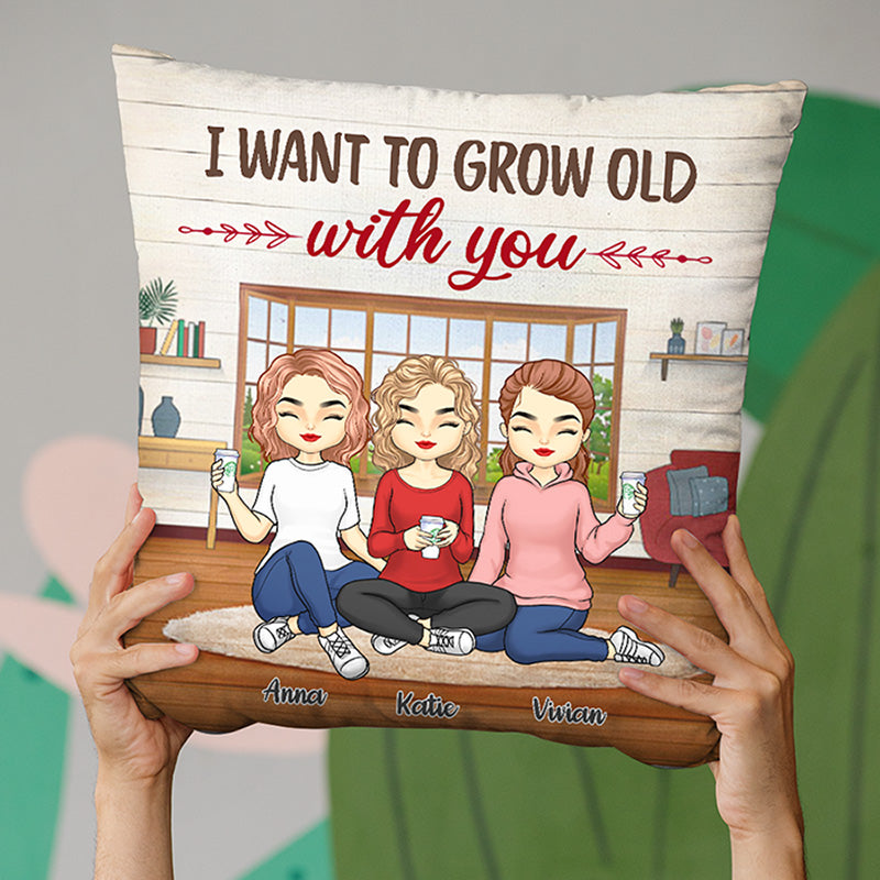 I Want To Grow Old With You - Bestie Personalized Custom Pillow - Gift -  Pawfect House