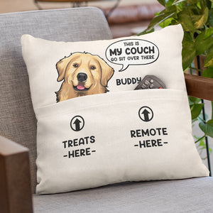 Go Sit Over There - Dog & Cat Personalized Custom Pocket Pillow - Gift For Pet Owners, Pet Lovers