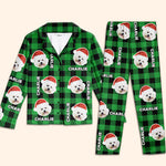 Custom Photo May Your Days Be Furry & Bright - Dog & Cat Personalized Custom Face Photo Pajamas - Christmas Gift For Pet Owners, Pet Lovers