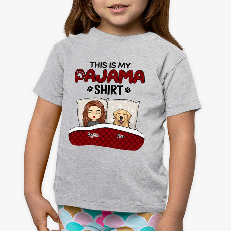 This Is Kid Pajama Shirt - Dog Personalized Custom Kid T-shirt - Gift For Kid, Pet Owners, Pet Lovers