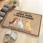 Welcome To Our House - Dog Personalized Custom Decorative Mat - Gift For Pet Owners, Pet Lovers