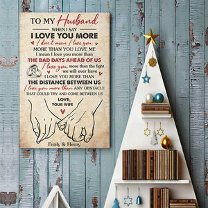 I Found The One Whom My Soul Loves - Couple Personalized Custom Vertical Poster - Gift For Husband Wife, Anniversary