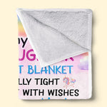 Hope And Love And Light - Family Personalized Custom Blanket - Birthday Gift  From Mom, Grandma